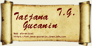 Tatjana Gučanin vizit kartica